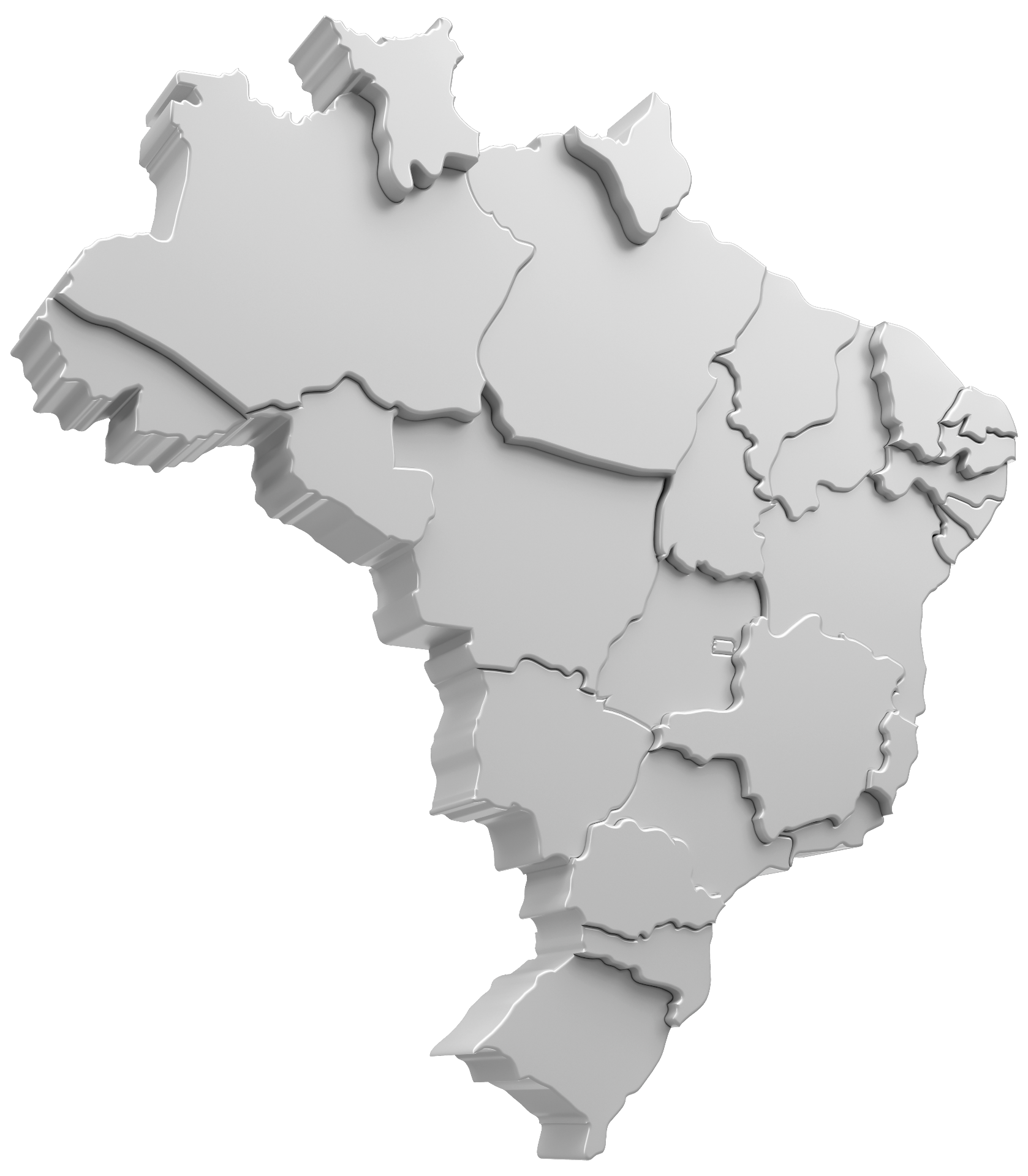Mapa do Brasil - Presença D2Cloud